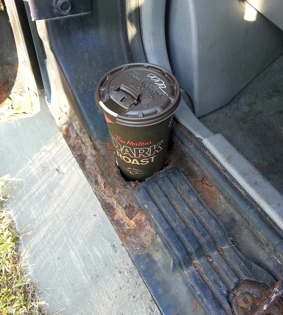 Slate Auto Pickup Truck Huge ashtray? buffalocupholder