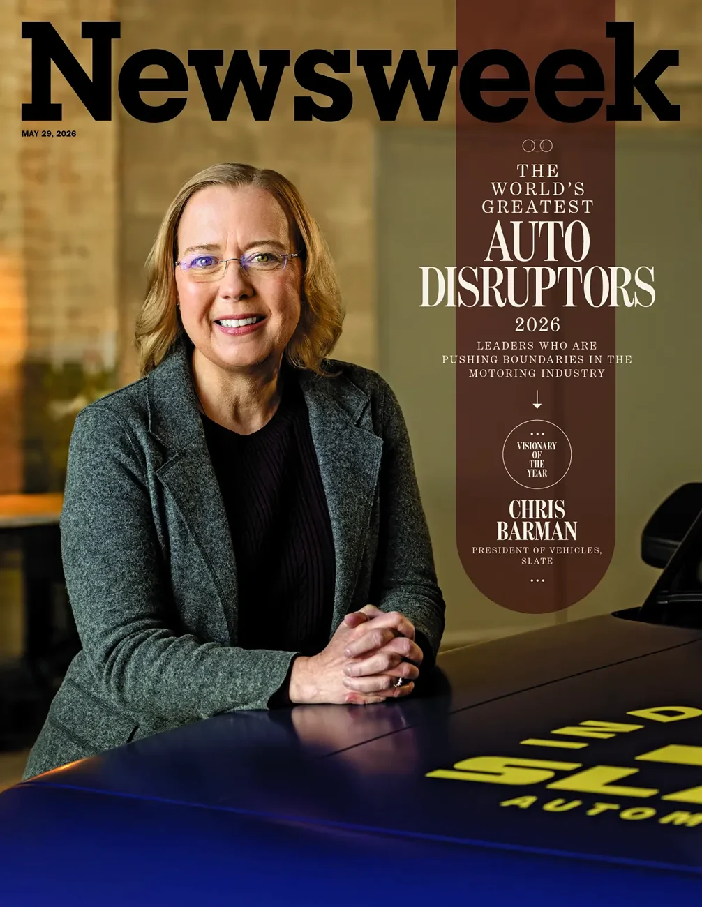 Slate Auto Pickup Truck President Chris Barman earns Newsweek’s Visionary Disruptor of the Year Award IMG_7887