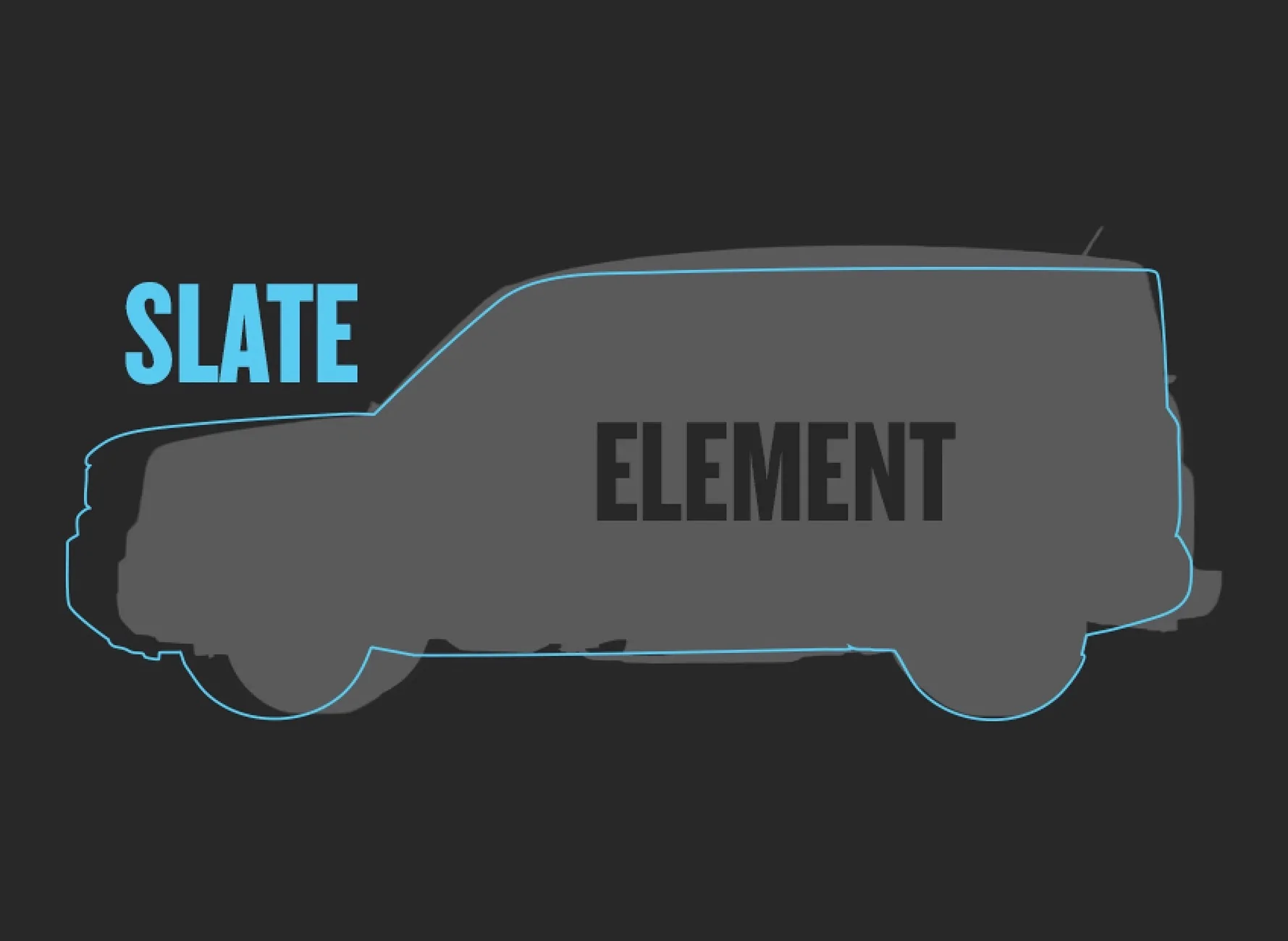 Slate Auto Pickup Truck Slate pickup size compared vs. Maverick & Silverado Imag