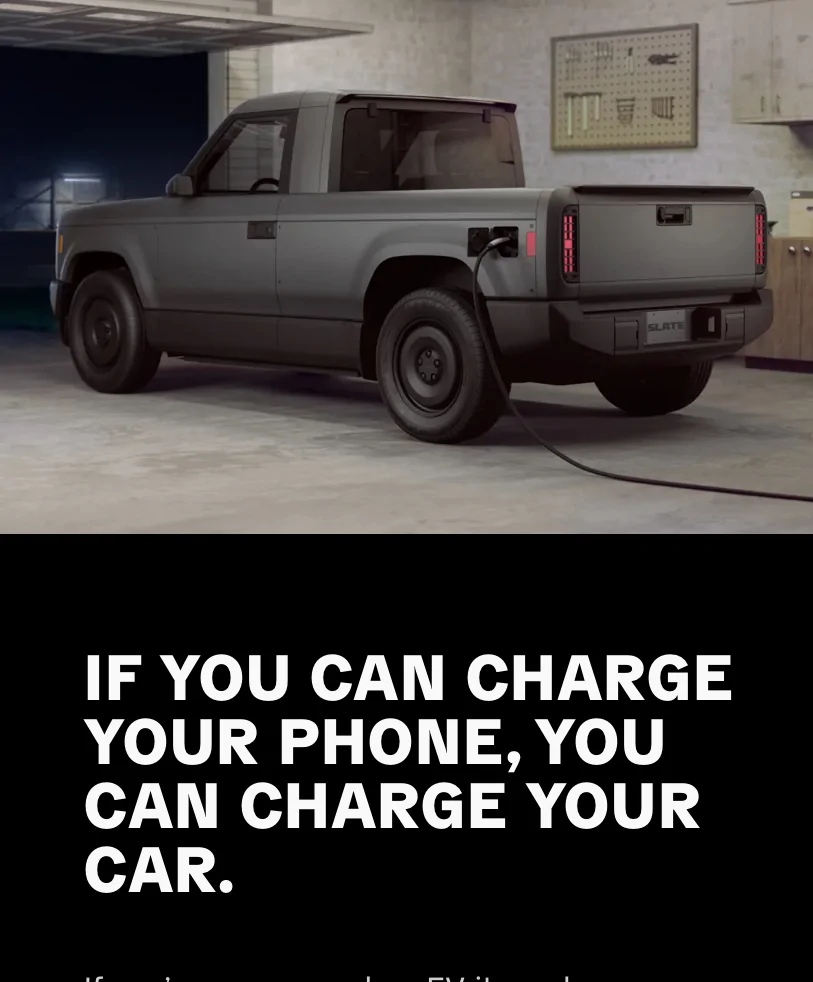 Slate Auto Pickup Truck How are charging settings (like target SoC and schedule) set? IMG_2816