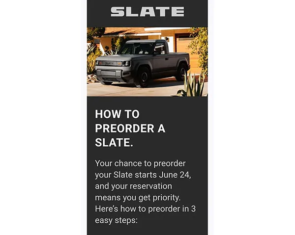 Slate Auto Pickup Truck Slate's Entire Marketing Campaign is Completely Wrong slat