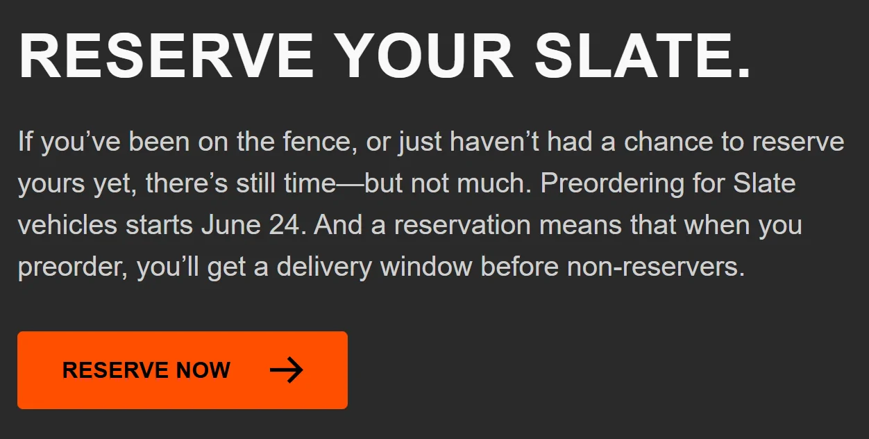 Slate Auto Pickup Truck Preorder Starts June 24 (email)! - How to Preorder Your Slate 1779990682578-7g