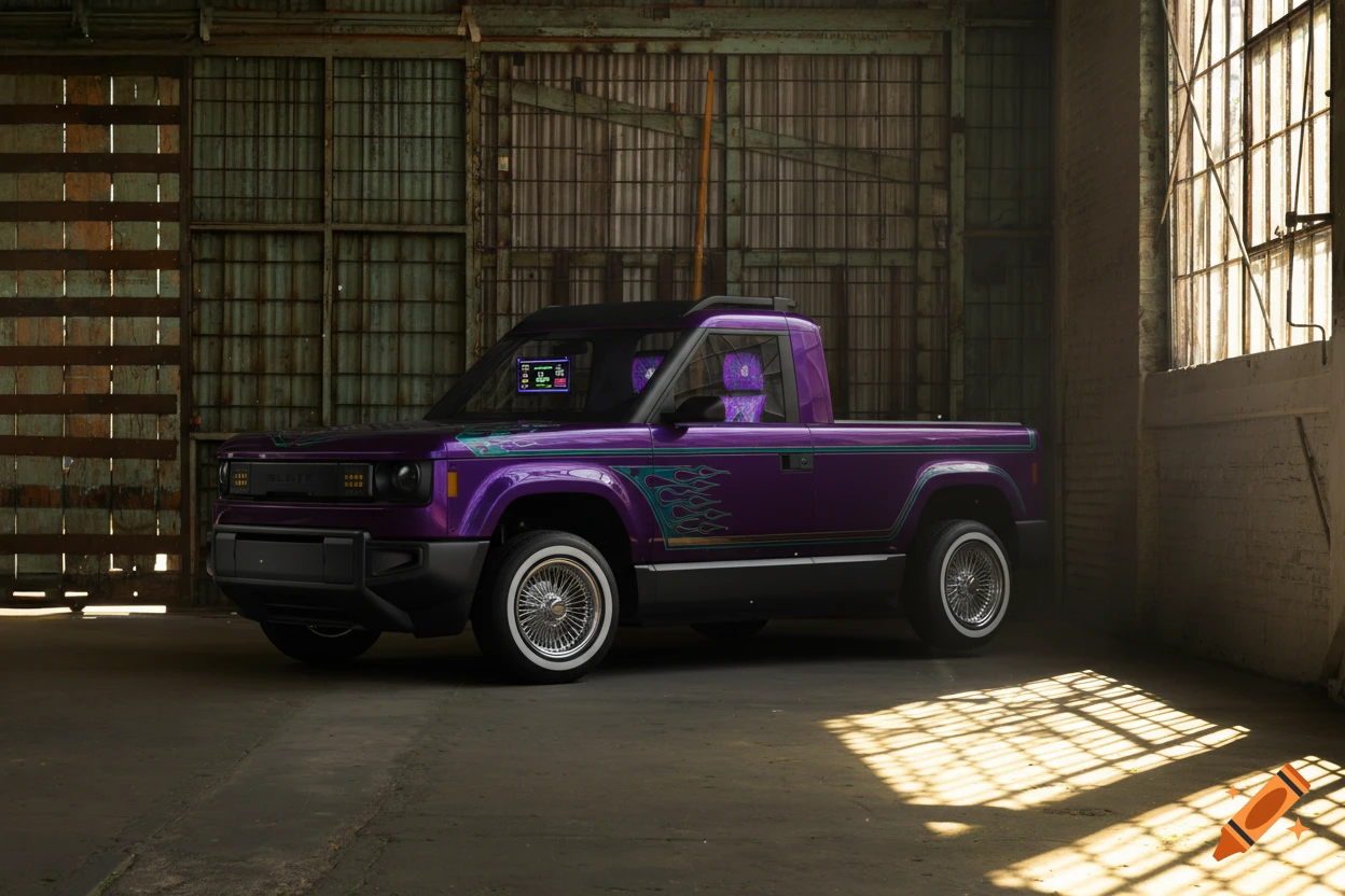 Slate Auto Pickup Truck AI Builds - Post Yours Purple lowrider