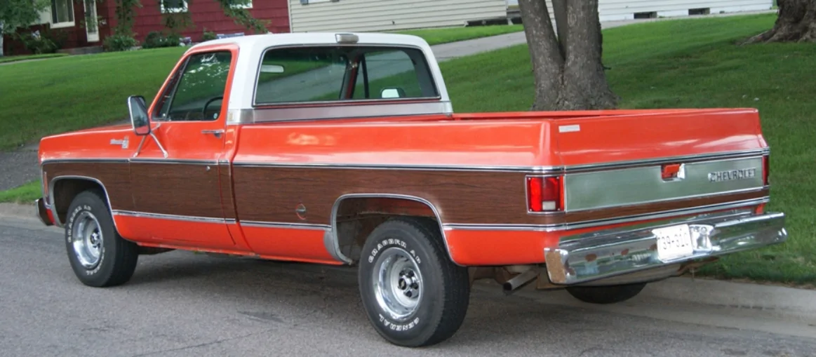 Slate Auto Pickup Truck Thoughts about woodgrain on the sides? Screenshot 2026-06-08 184805