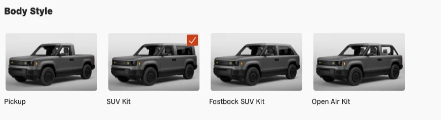 Slate Auto Pickup Truck SUV vs Open Air Kit Screenshot 2026-06-11 at 14.56.05