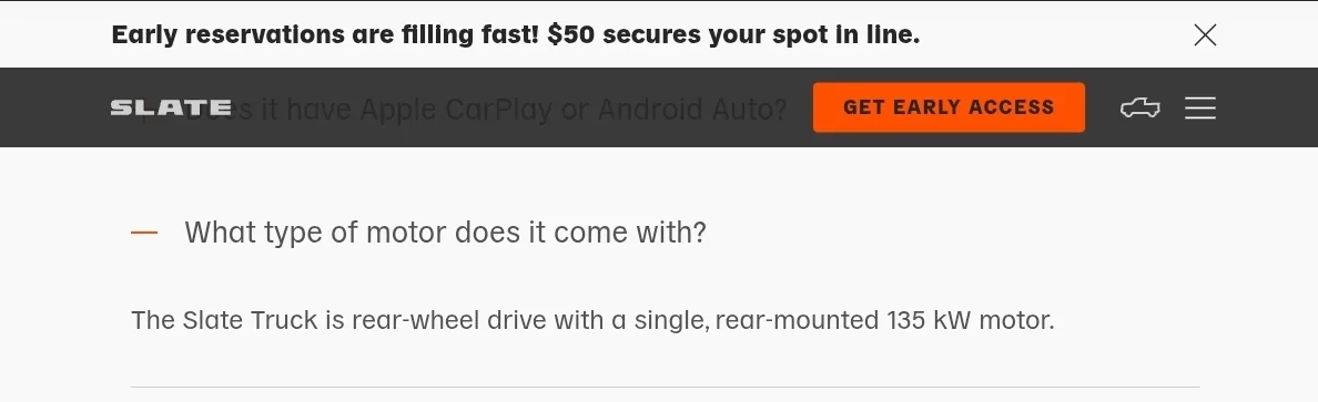 Slate Auto Pickup Truck $24,950! Blank Slate Price announced Screenshot_20260617_070302_DuckDuckGo