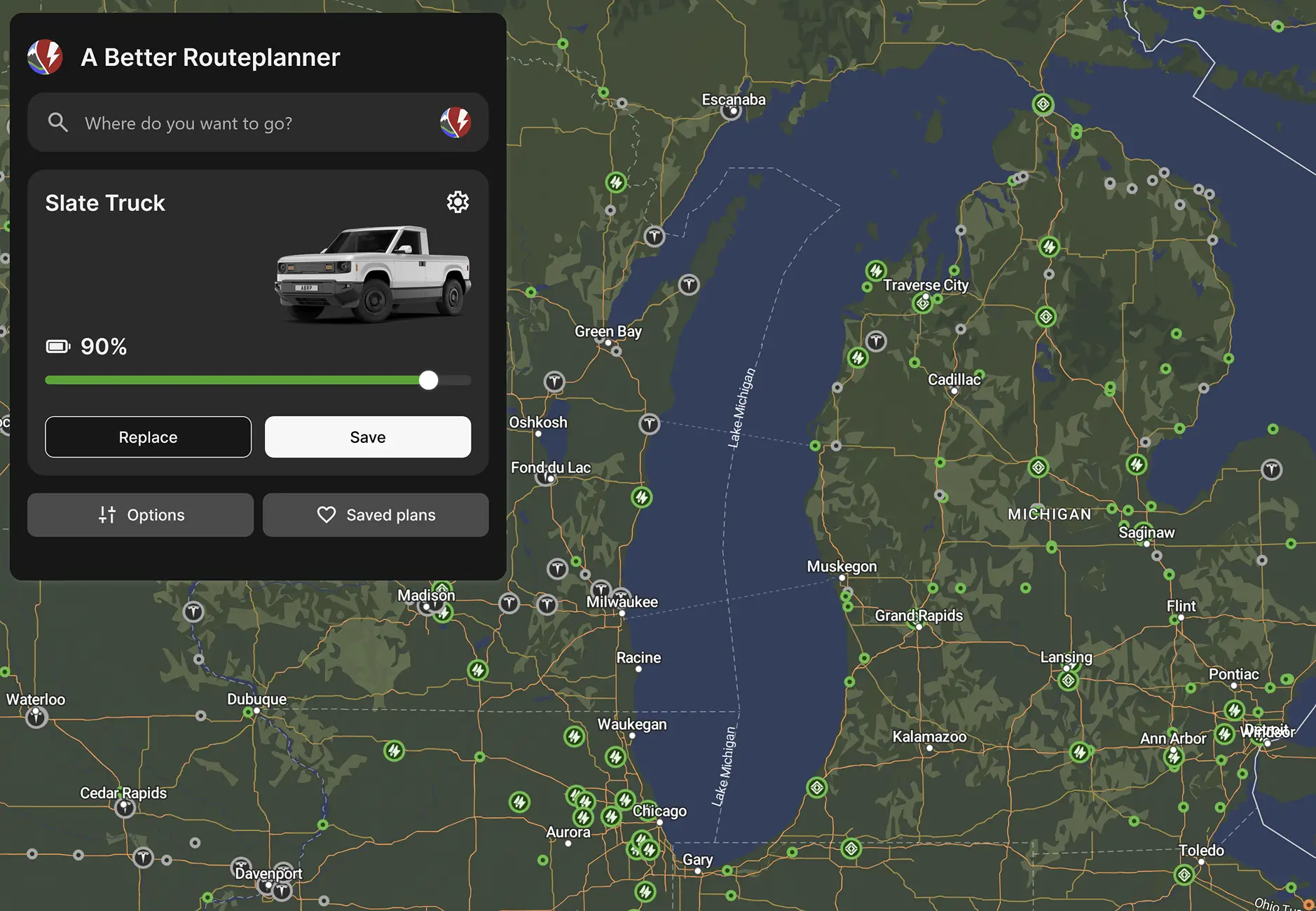 Slate Auto Pickup Truck AI Builds - Post Yours 2026-06-18 10_39_09-ABRP - A Better Routeplanner — Mozilla Firefox