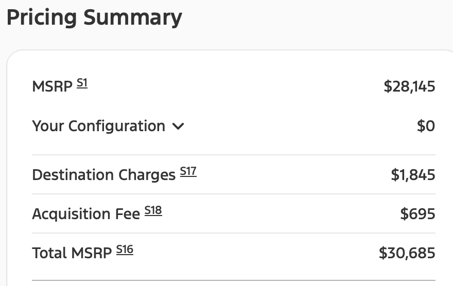 Slate Auto Pickup Truck $24,950! Blank Slate Price announced Screenshot 2026-06-19 at 9.30.23 AM
