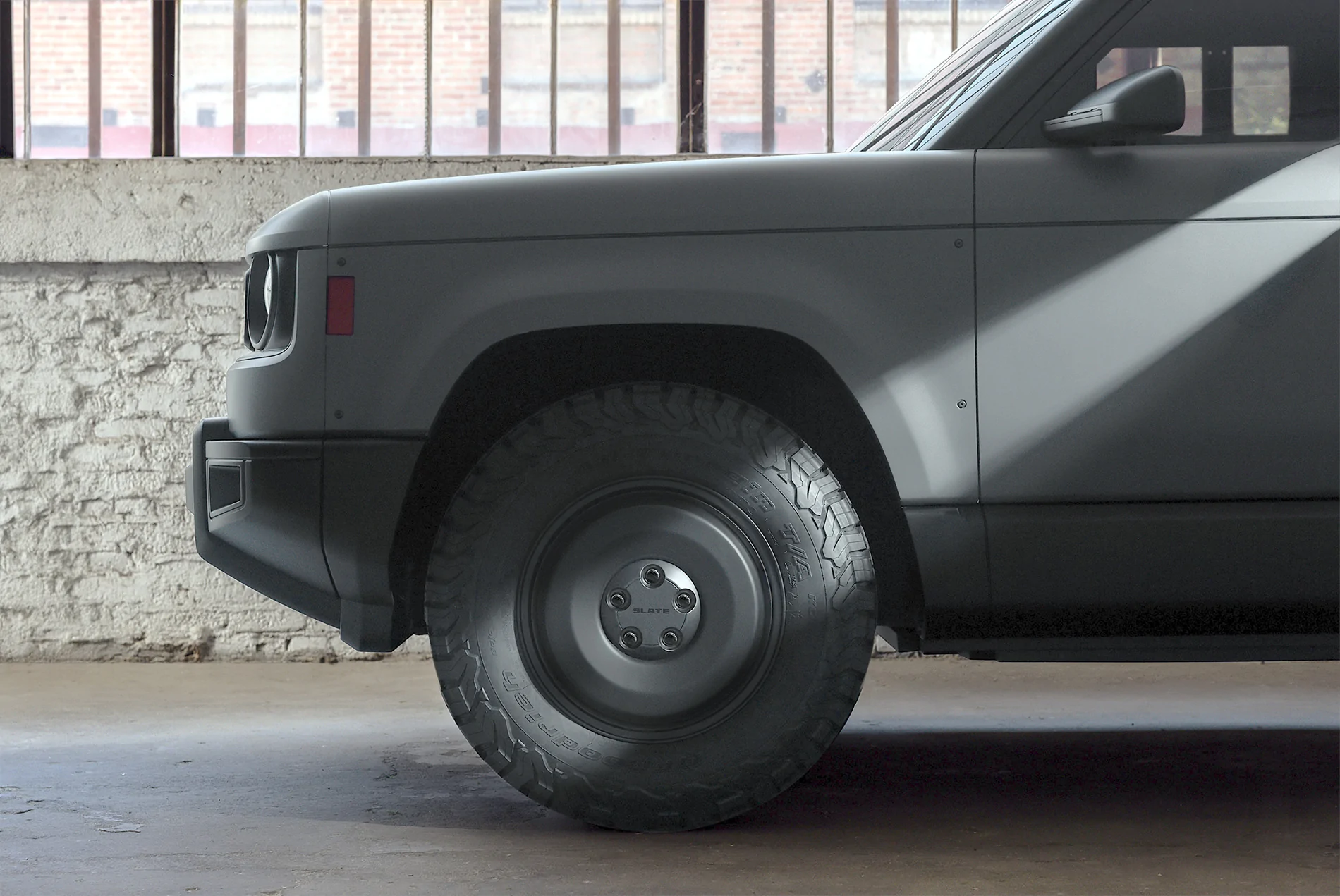 Slate Auto Pickup Truck Electric Windows Configuration. Blank Slate - Cutlight Detail