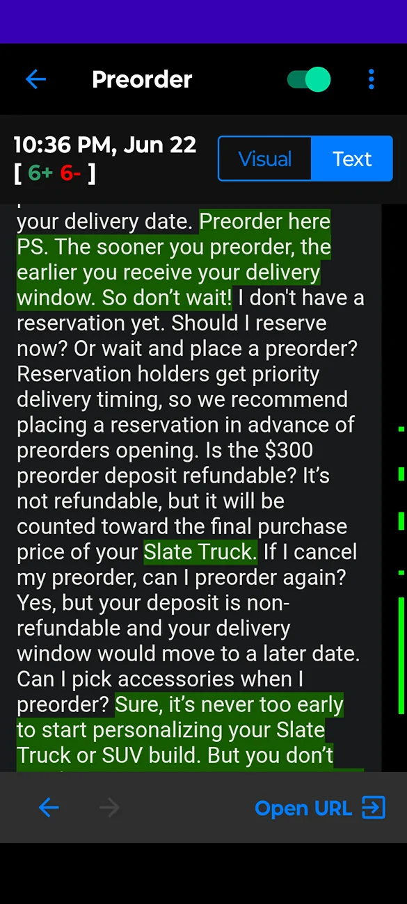 Slate Auto Pickup Truck Changes to Pre-Order Page Screenshot_20260622-224026