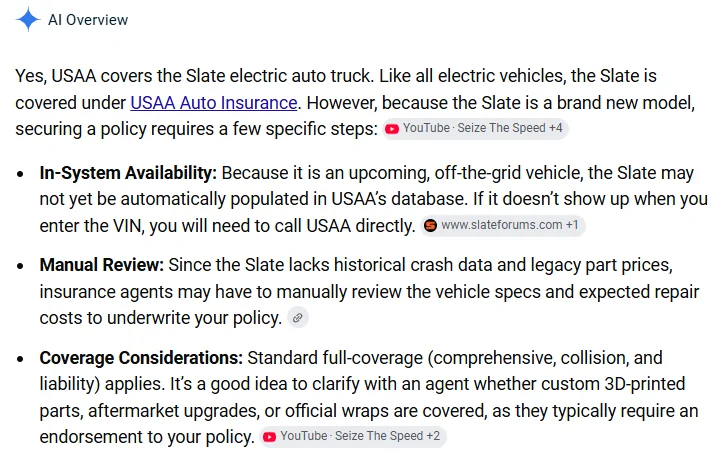 Slate Auto Pickup Truck Insurance - working with my agent 1782234783336-kx
