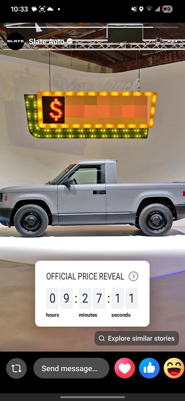 Slate Auto Pickup Truck Time set for price release! 8am ET / 5am PT - June 24 Screenshot_20260623_223327_Facebook