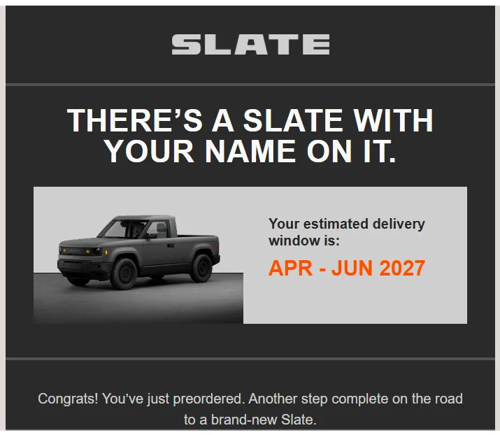 Slate Auto Pickup Truck PREORDERED!! 🙌 Have You? 1782304262376-