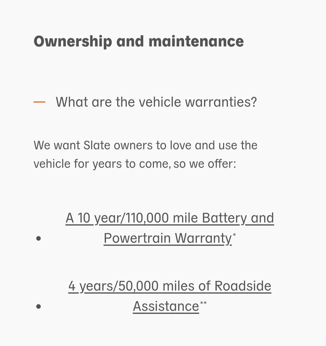 Slate Auto Pickup Truck Released Specs: Range (205 mi), Payload (1550 lbs), Tow Capacity (2000 lbs) 2600