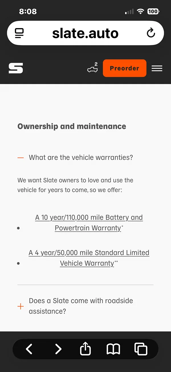 Slate Auto Pickup Truck Slate Warranty Coverage Announced & Will Have 3K+ Service Centers (Most of Any Direct Sales Auto Company) IMG_2996