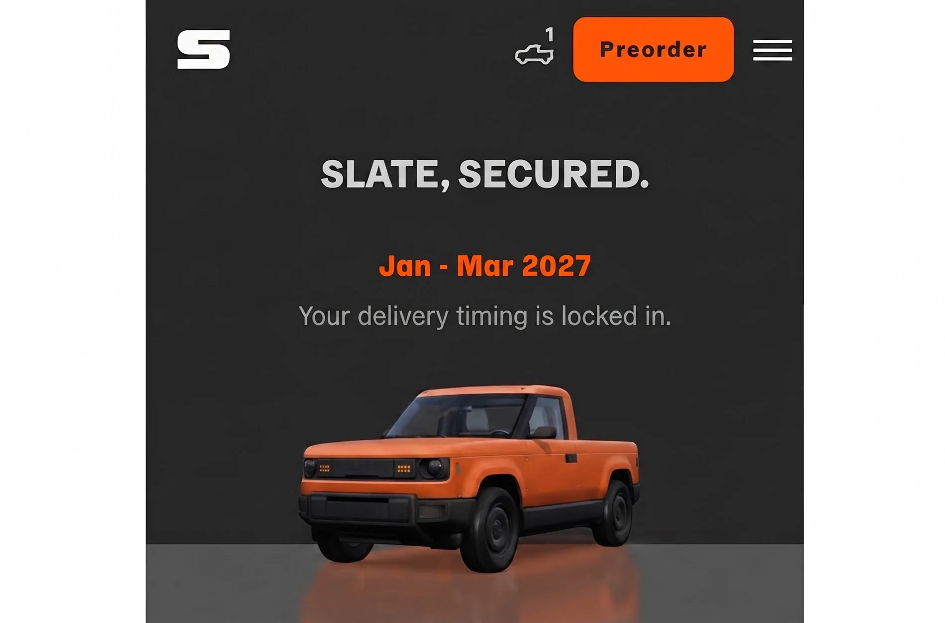 Slate Auto Pickup Truck EVs in Indonesia slatepreorder