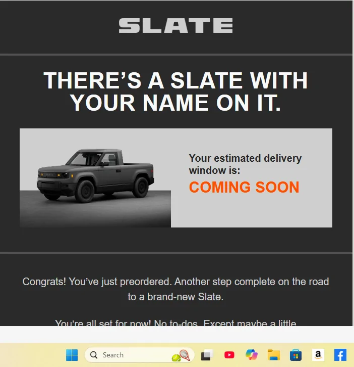Slate Auto Pickup Truck PREORDERED!! 🙌 Have You? 1782752612520-u6