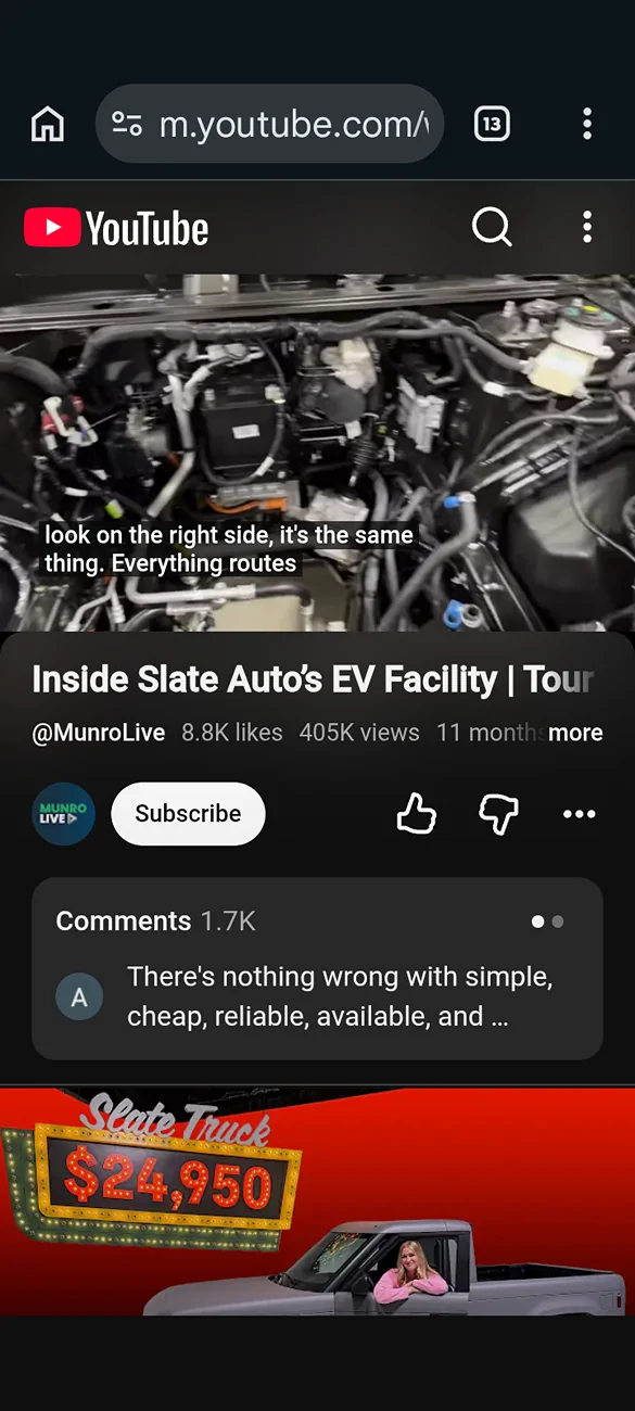 Slate Auto Pickup Truck Blank Slate ASMR Screenshot_20260702-070913