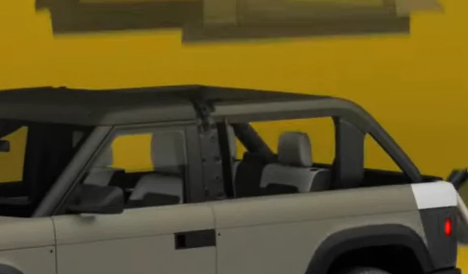 Slate Auto Pickup Truck Website intro animation dissection Roof structur