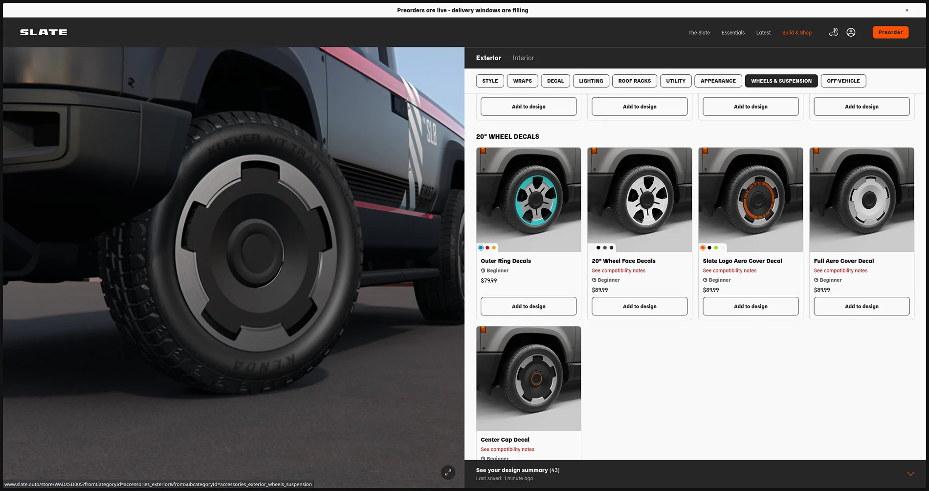 Slate Auto Pickup Truck Anyone else have the Outer Ring Decal preview issue? Screenshot_20260721_011130