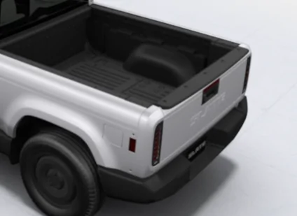 Slate Auto Pickup Truck Tailgate Embossed "SLATE" Branding - Poll Silver_Fox_Tilted