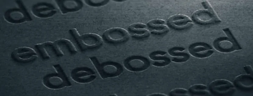 Slate Auto Pickup Truck Tailgate Embossed "SLATE" Branding - Poll Embosss_vs_Deboss