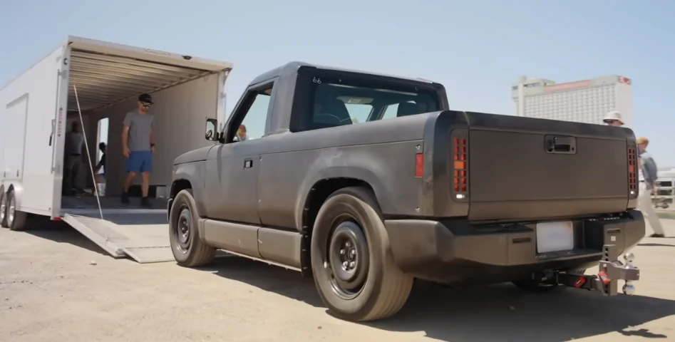 Slate Auto Pickup Truck White Slate towing U-Haul trailer (hot weather testing photos)! Mater's had a rough life . Screenshot 2026-07-27 at 4.54.03 AM