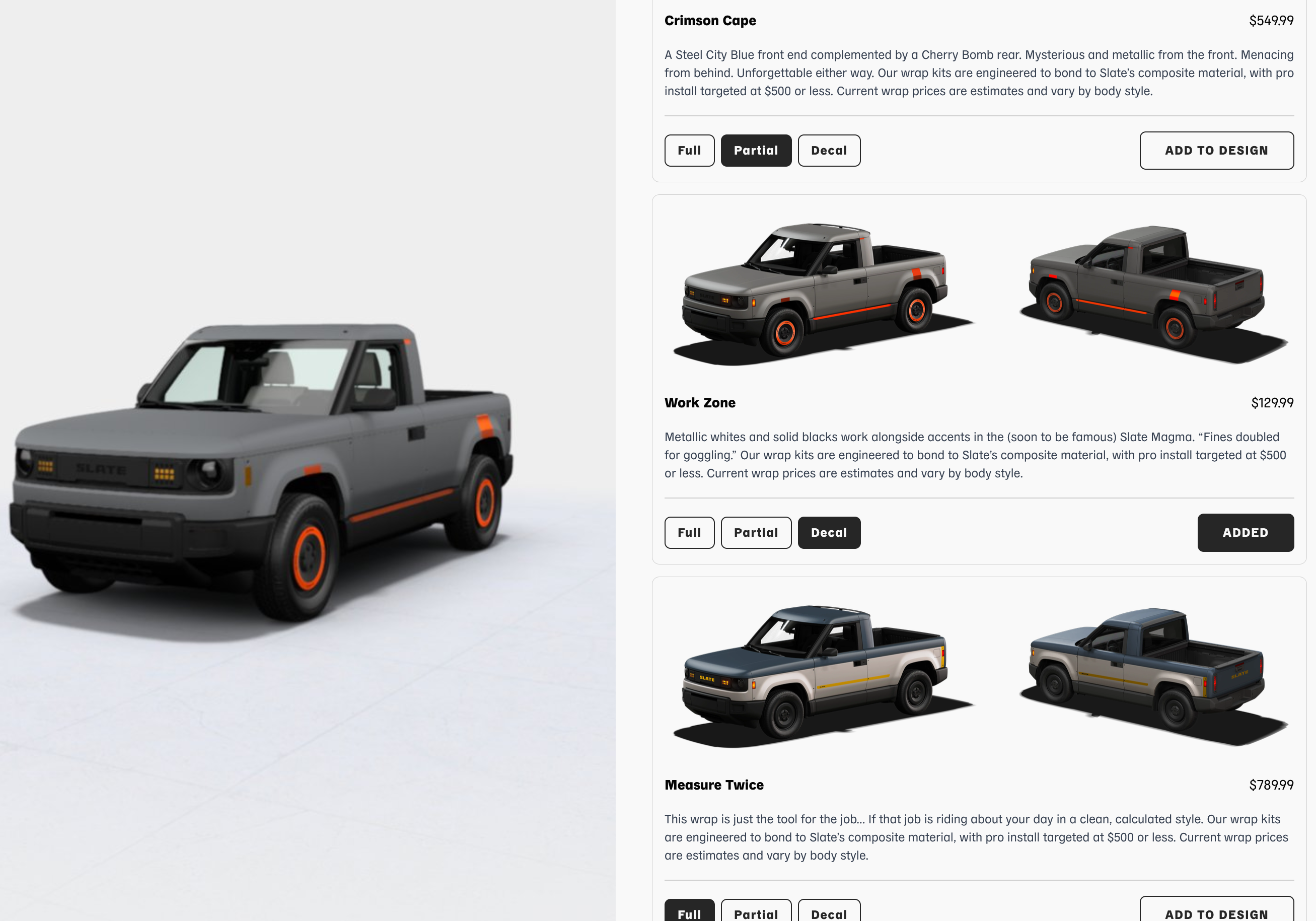 Slate Auto Pickup Truck Updates to the Maker. 4jgWBUS