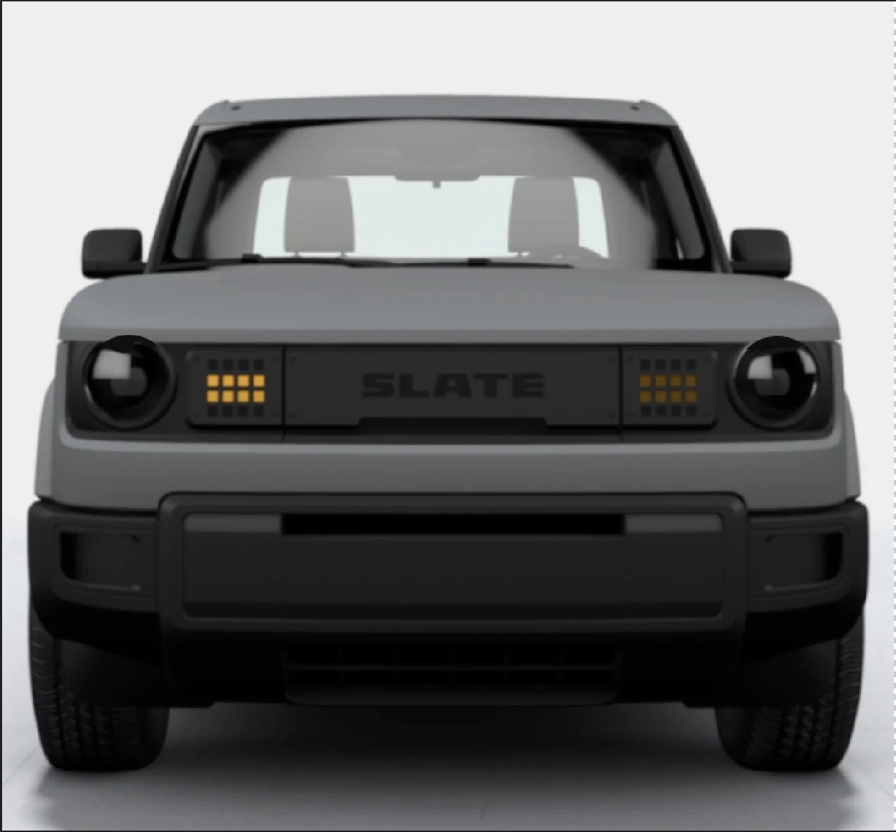 Slate Auto Pickup Truck Headlight/Hood Mod Thoughts round