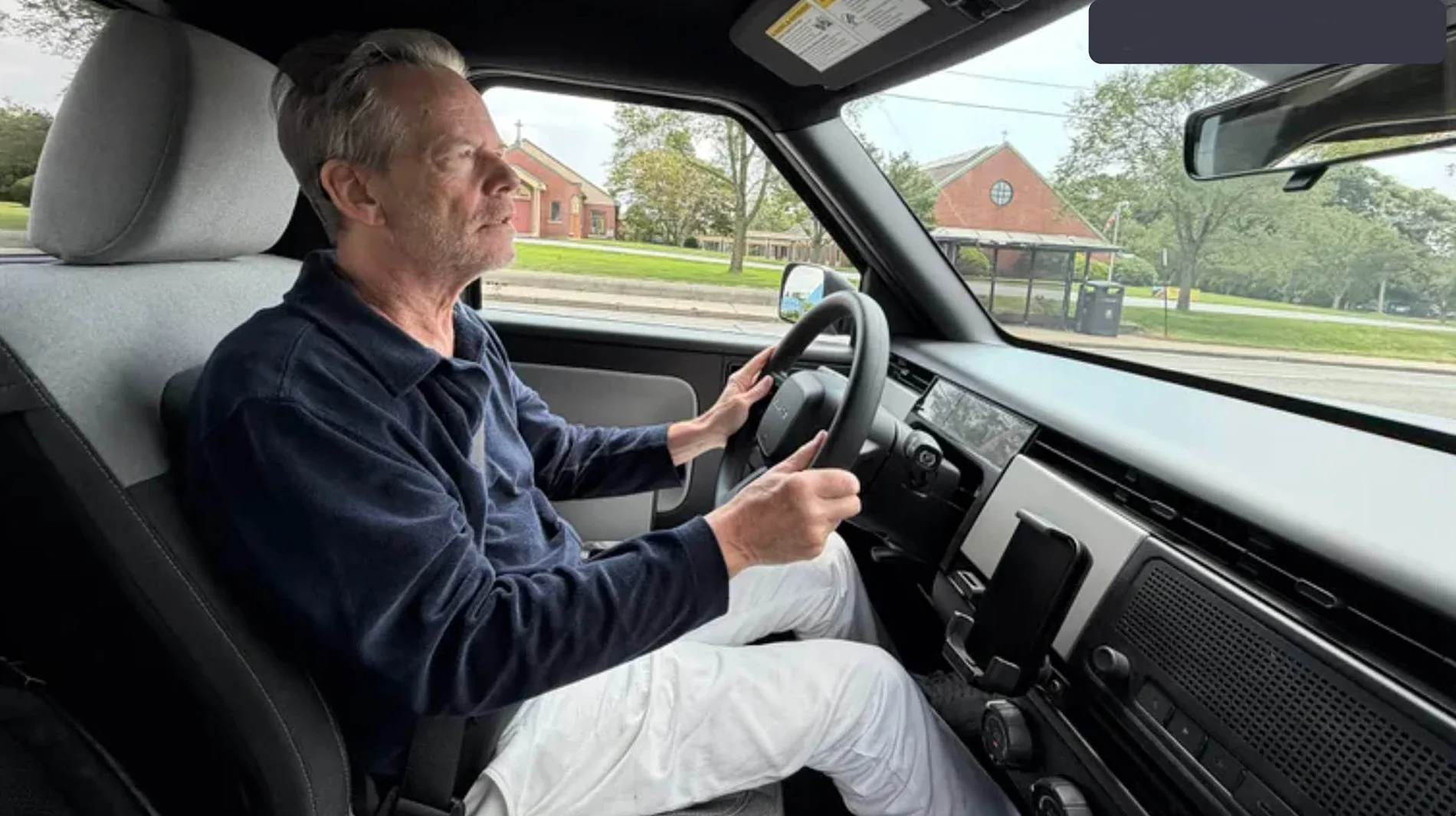 Slate Auto Pickup Truck 2027 Slate Pickup Test Drive Review by Motortrend : fun and reasonably nimble slate truck driving driver seat POV
