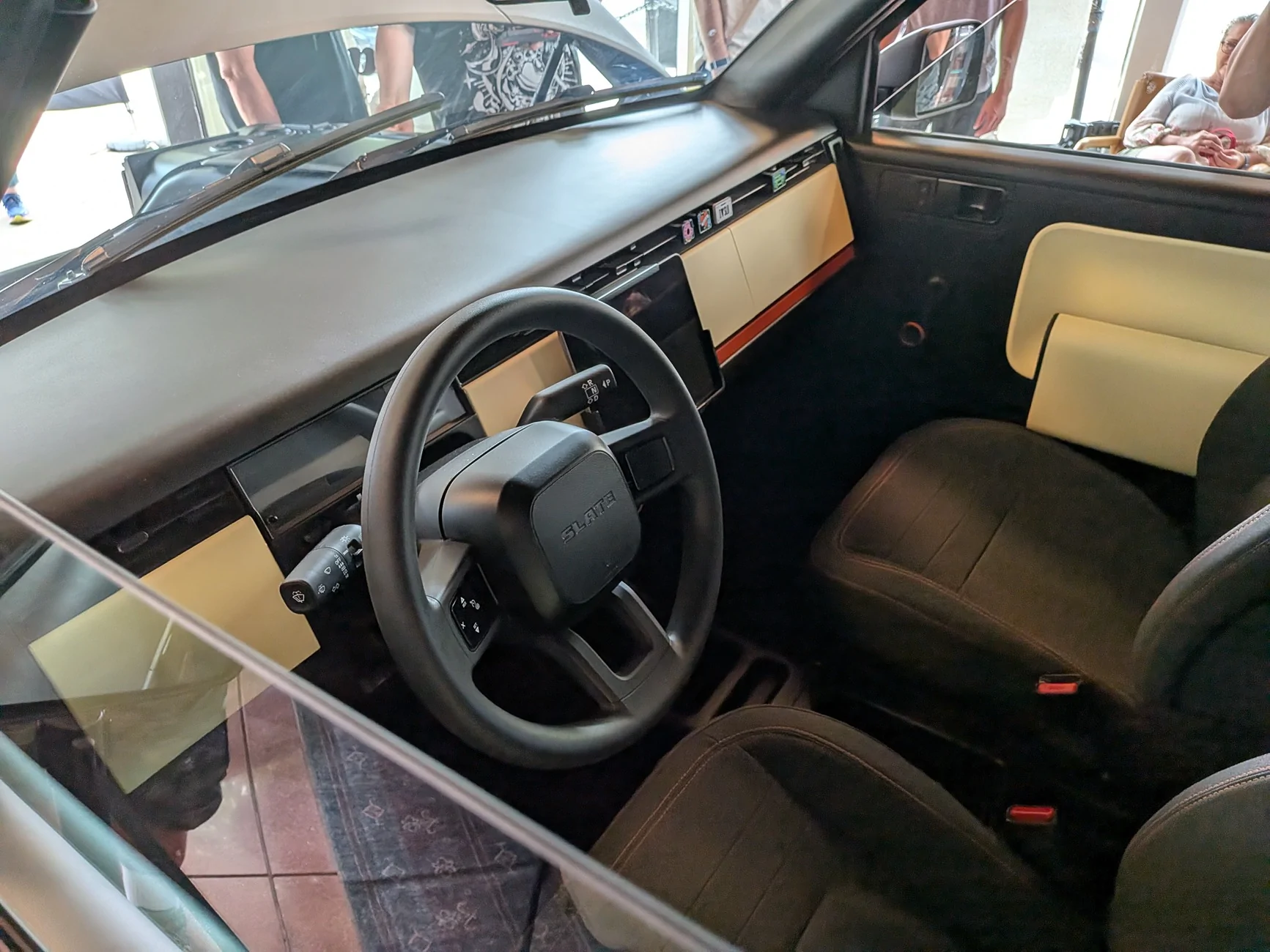 Slate Auto Pickup Truck Frunk Dimensions Measurements, Stereo & Speakers Quality (Sound Video), Impressions & Photos from Slate Huntington Beach Event on August 1 PXL_20260801_173705755