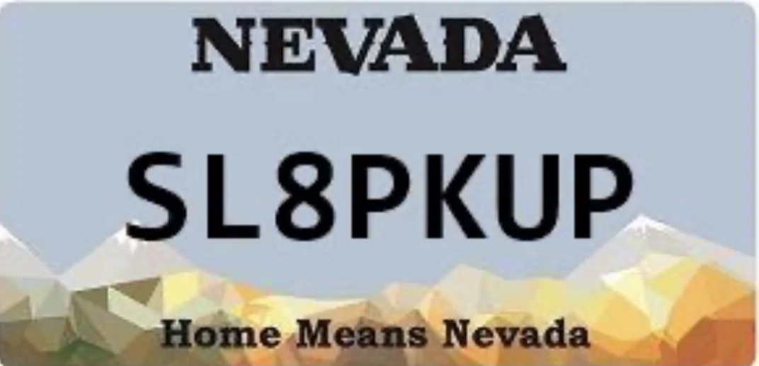 Slate Auto Pickup Truck License Plates IMG_688B70643D2C-1