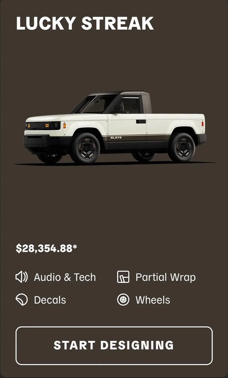 Slate Auto Pickup Truck Updated Slate Auto Starter Pack Prices IMG_9609