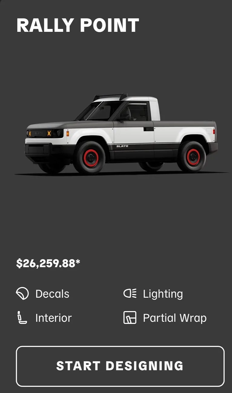 Slate Auto Pickup Truck Updated Slate Auto Starter Pack Prices IMG_9610