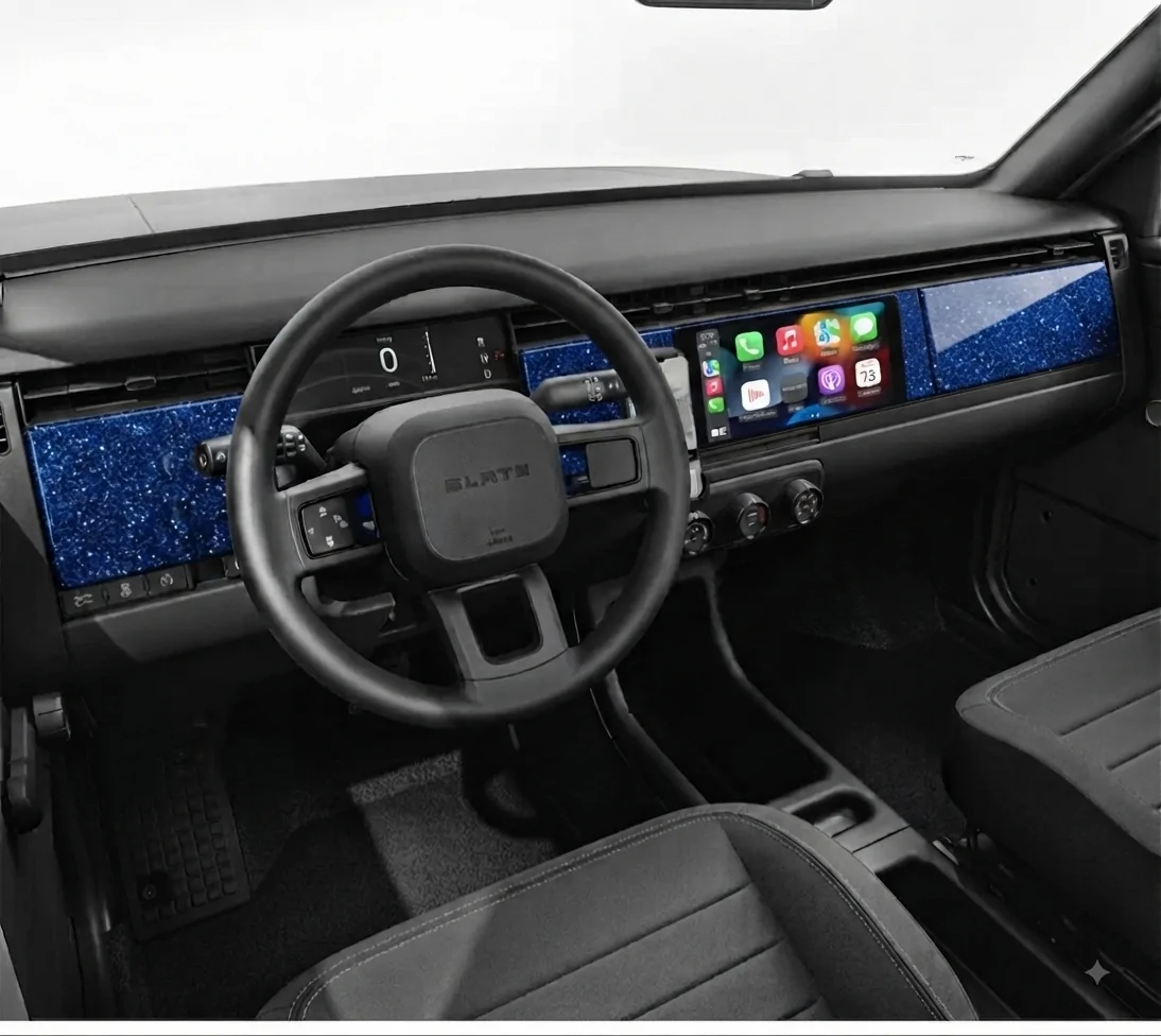 Slate Auto Pickup Truck Home made custom Dash ideas IMG_3200