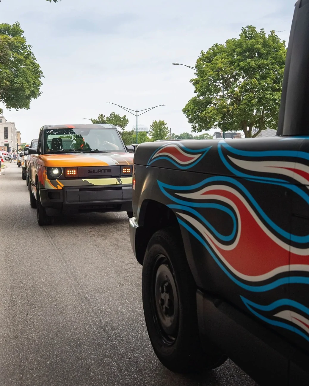 Slate Auto Pickup Truck Slates in a row @ Woodward Dream Cruise 782208438_1416964507196230_2188635803379312922_n
