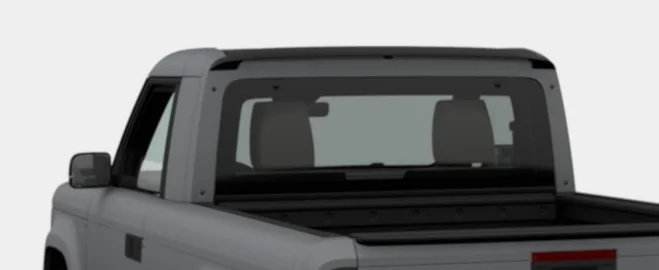 Slate Auto Pickup Truck Slate Square Back Window Open /Close/Lock Rear Windo