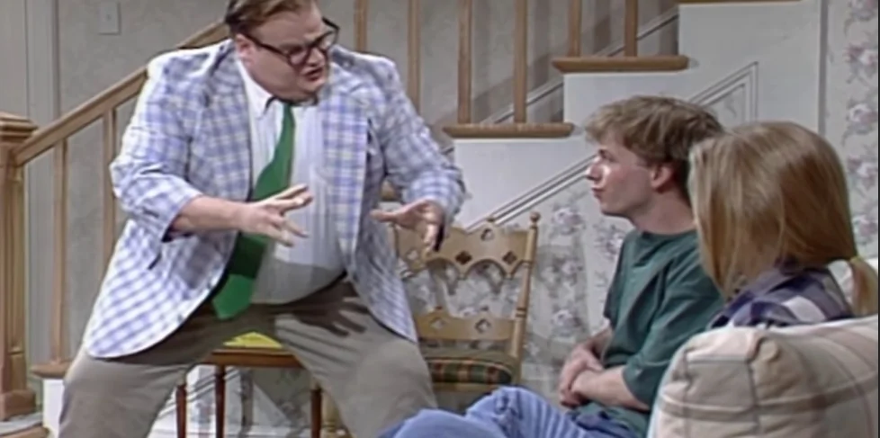 Slate Auto Pickup Truck Video: Ford CEO Jim Farley Interview Chris_Farley_Van_By_River