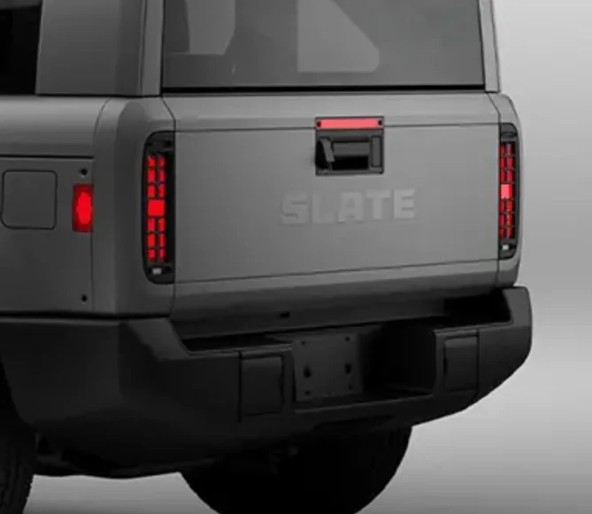 Slate Auto Pickup Truck Tailgate Embossed "SLATE" Branding - Poll Slate_Tailgate_Emboss
