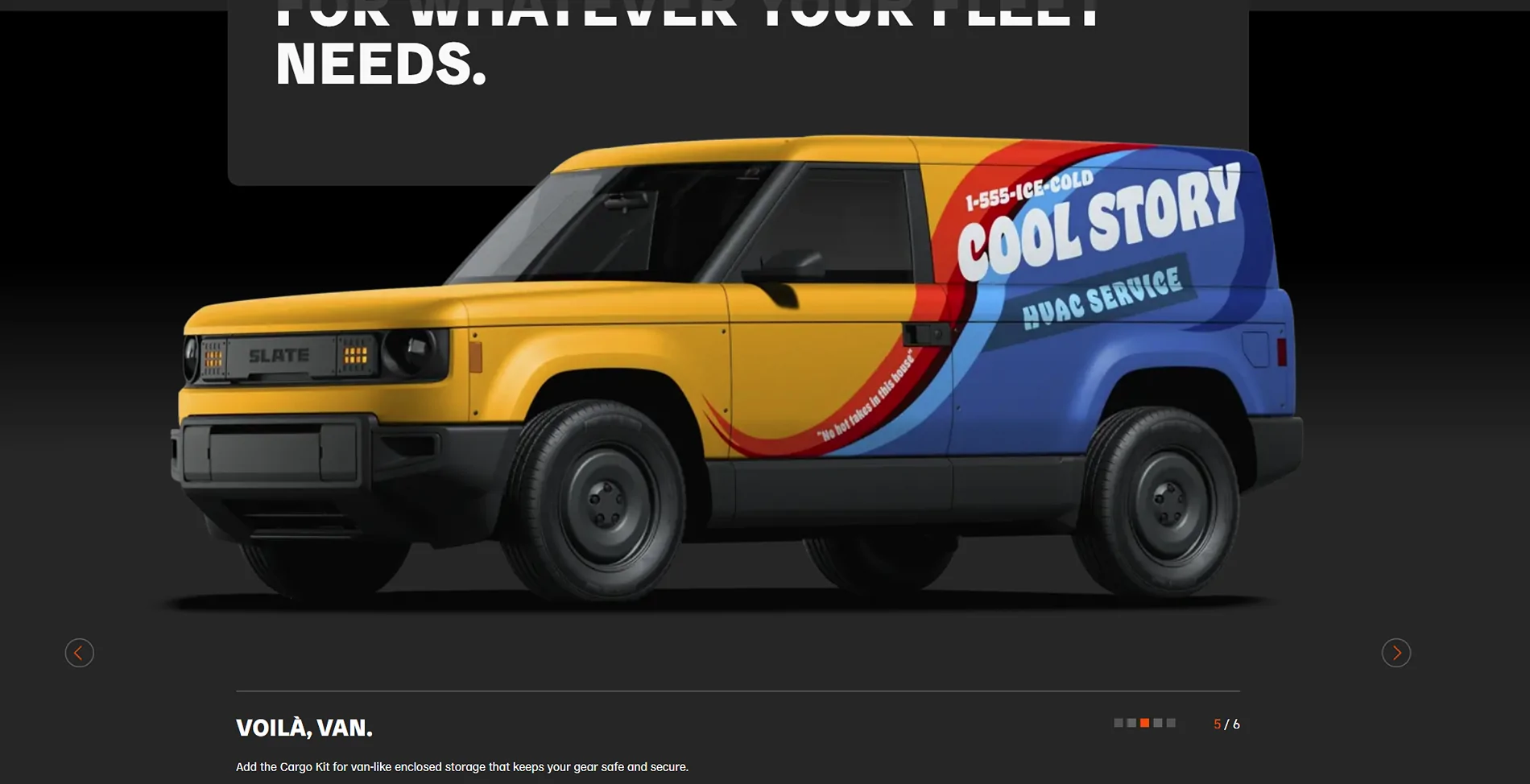 Slate Auto Pickup Truck Cargo Kit / High Roof Cargo Kit / Options and Fleet Sales Update (from Slate Portland Demo Event) 1787864981465-k3