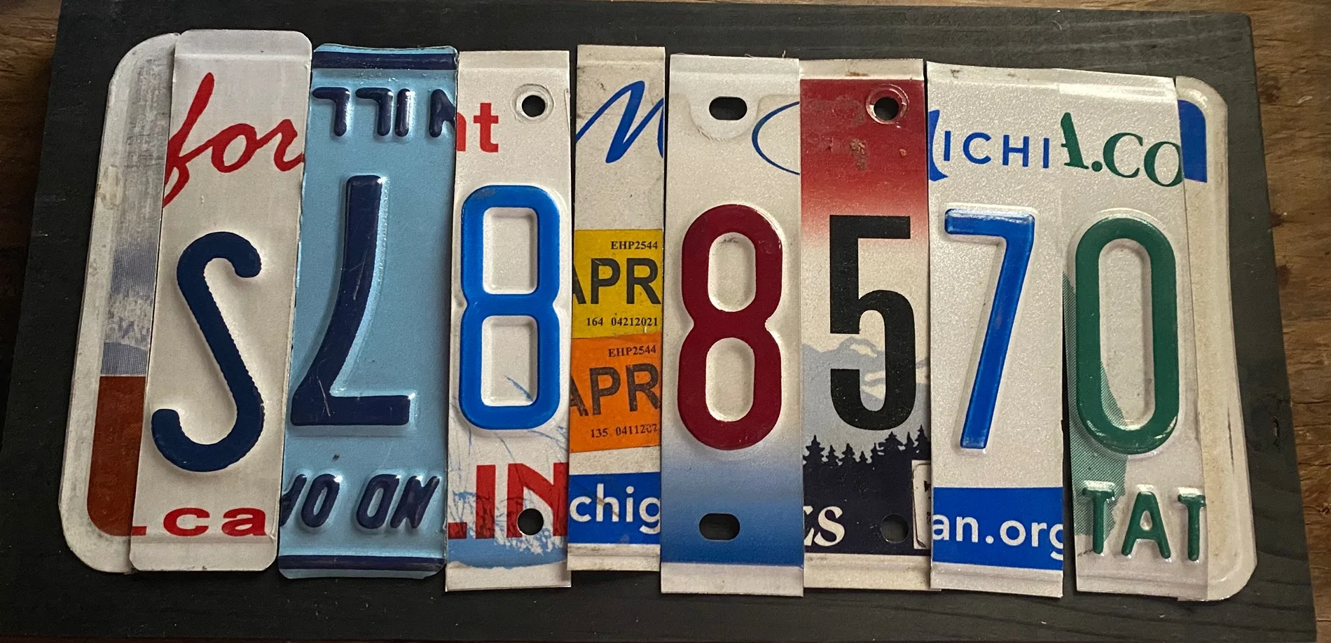 Slate Auto Pickup Truck Custom Art SL8 Plates IMG_5227