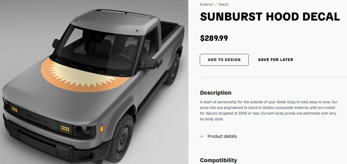 Slate Auto Pickup Truck Does Slate offer option to print and install a custom wrap? 1788367018039-2n