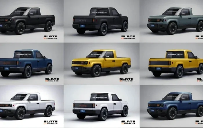 Our Slate Pickup Truck Previews in Various Colors