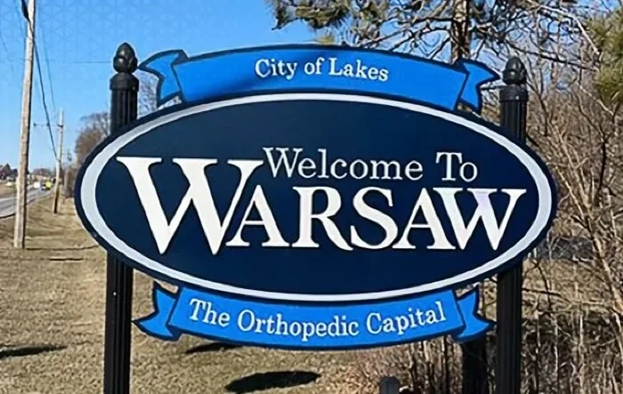 Slate production factory is former printing plant in Warsaw, Indiana