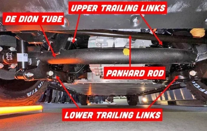 Suspension setup review: MacPherson front, De Dion rear