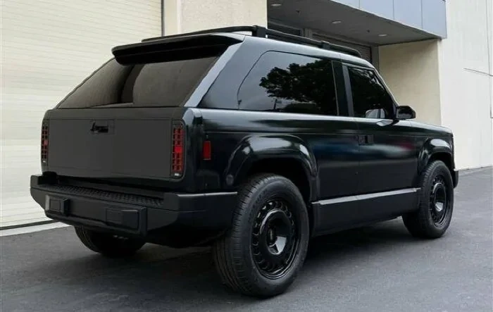 Blacked out Slate Fastback - sleek from frunk to trunk