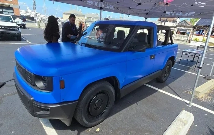 Open Air Mode Slate Pickup w/ Blue Wrap (from Rhode Island event showing)
