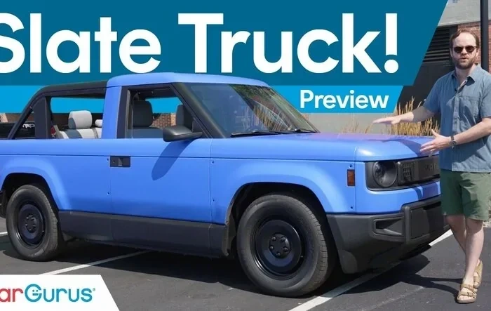 Car Gurus Video:  The Brilliant DIY Truck | 2027 Slate Truck Preview (Open-Air Version)