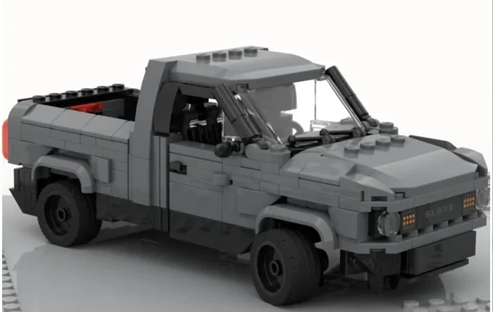 LEGO Slate Pickup Truck with working doors, tailgate, steering