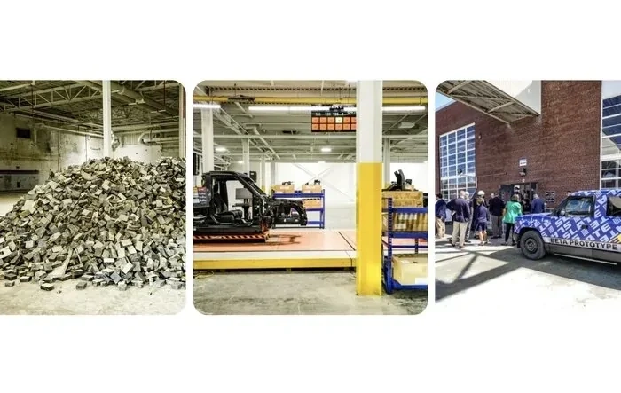 Photos from inside Slate production factory! (Sneak peek inside Slate electric pickup truck plant in Warsaw)